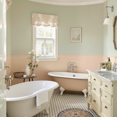 Badezimmer in Pastelltönen - Wohnideen und Interior Design