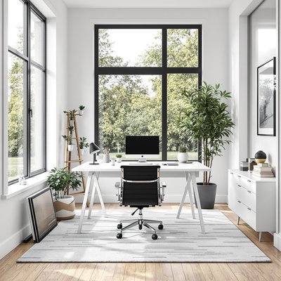 Minimalistisches Home-Office - Wohnideen und Interior Design