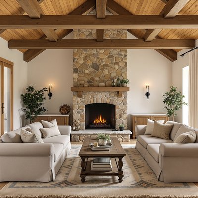 Wohnzimmer mit Landhaus-Charme - Wohnideen und Interior Design